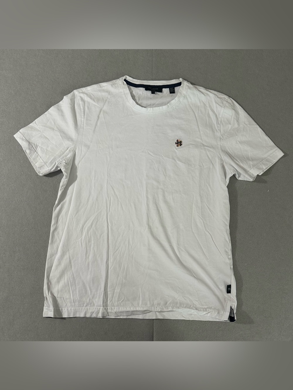 Ted Baker White Short-Sleeve Crew Neck T-Shirt